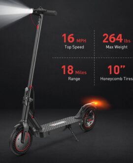 iScooter i9Plus Foldable Electric Scooter 18 Mile Range 16 MPH 500W with App Control New