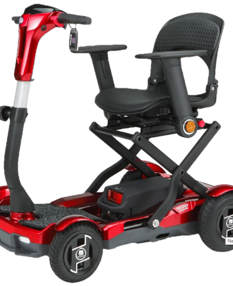 EV Rider Teqno AF S26 Automatic Folding Mobility Scooter Red New