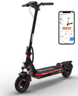 Evercross A1 Adult Electric Scooter - 800 Watt Portable Commuter App Controls