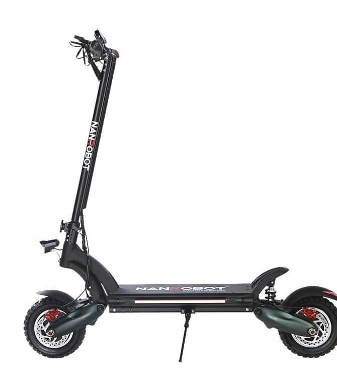 NanRobot D6+ Foldable Lightweight 2000W 26ah 52V 10" 28+ MPH Electric Scooter Black New