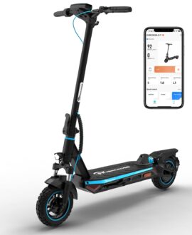 Evercross A1 Adult Electric Scooter - 800 Watt Portable Commuter App Controls