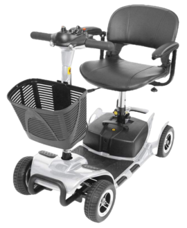 Vive Health MOB1027 4-Wheel Swivel Seat Mobility Scooter Silver New