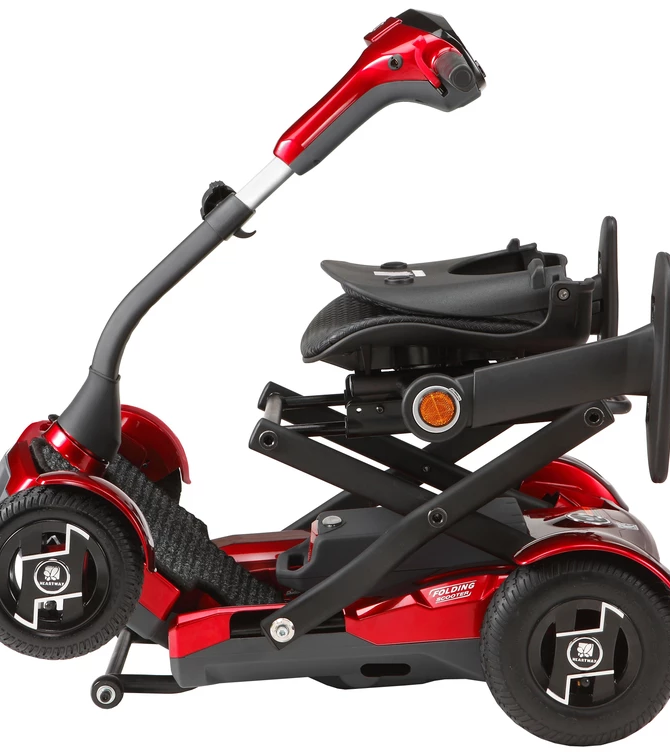 EV Rider Teqno AF S26 Automatic Folding Mobility Scooter Red New