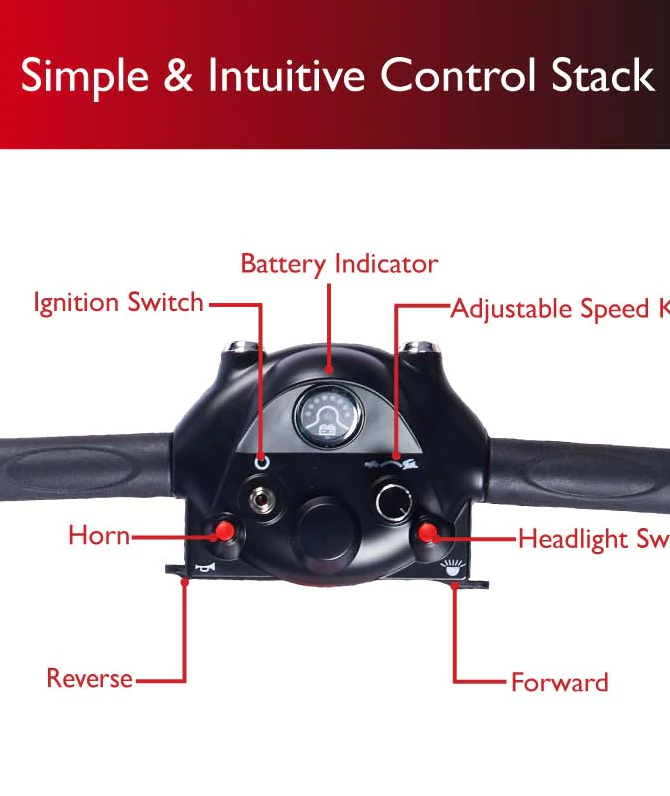 Zip'r Roo 4 Travel Mobility Scooter Red Open Box