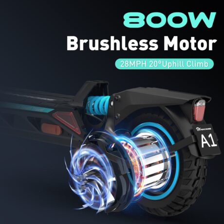 Evercross A1 Adult Electric Scooter - 800 Watt Portable Commuter App Controls