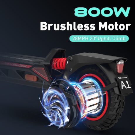 Evercross A1 Adult Electric Scooter - 800 Watt Portable Commuter App Controls