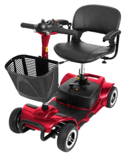 Vive Health MOB1027 4-Wheel Swivel Seat Mobility Scooter Red New