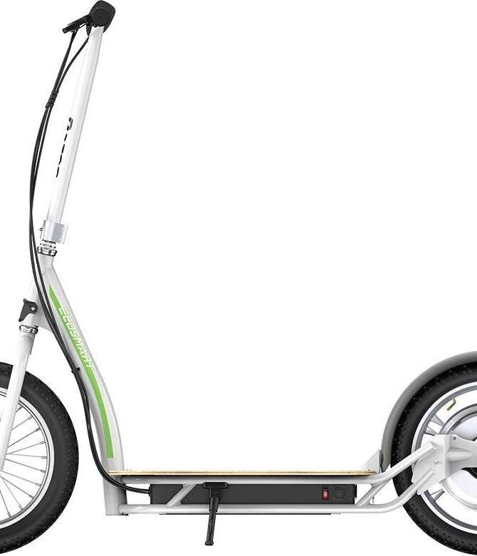 Razor EcoSmart SUP Up to 12 Mile Range 15.5 MPH 16" Tires Electric Scooter White New