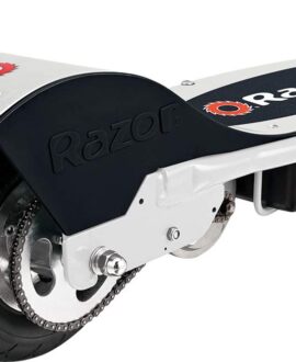 Razor E200 Up to 9 Mile Range 12 MPH 8" Tires Electric Scooter White-Red  New