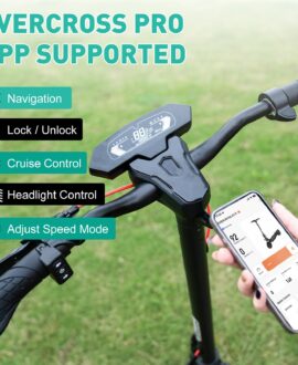 Evercross A1 Adult Electric Scooter - 800 Watt Portable Commuter App Controls