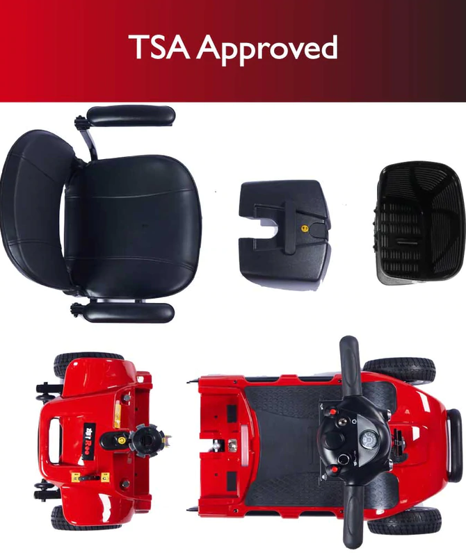Zip'r Roo 4 Travel Mobility Scooter Red Open Box