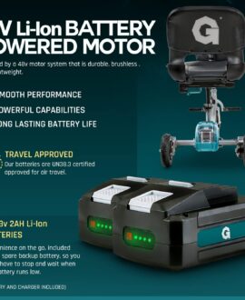 G GUT121 Mobility Scooter 3 Wheel Folding Plus Long Range Travel 2 Detachable 48V Lithium-ion Batteries New