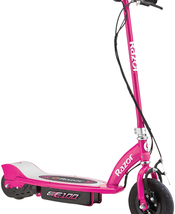 Razor E100 Sweet Pea Up to 40 Minute Run Time 10 MPH 8" Tires Electric Scooter Pink New