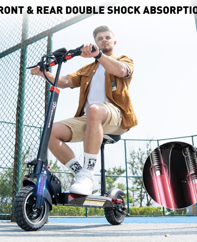 EVERCROSS H9 Foldable Electric Scooter  with 800W Motor, Up to 28MPH Solid Tires