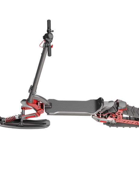 Glarewheel ES-S15 All Terrain Folding Electric Scooter with Ski Convert Kit 30 Mile Range 28 MPH 600W 48V 12.5Ah New