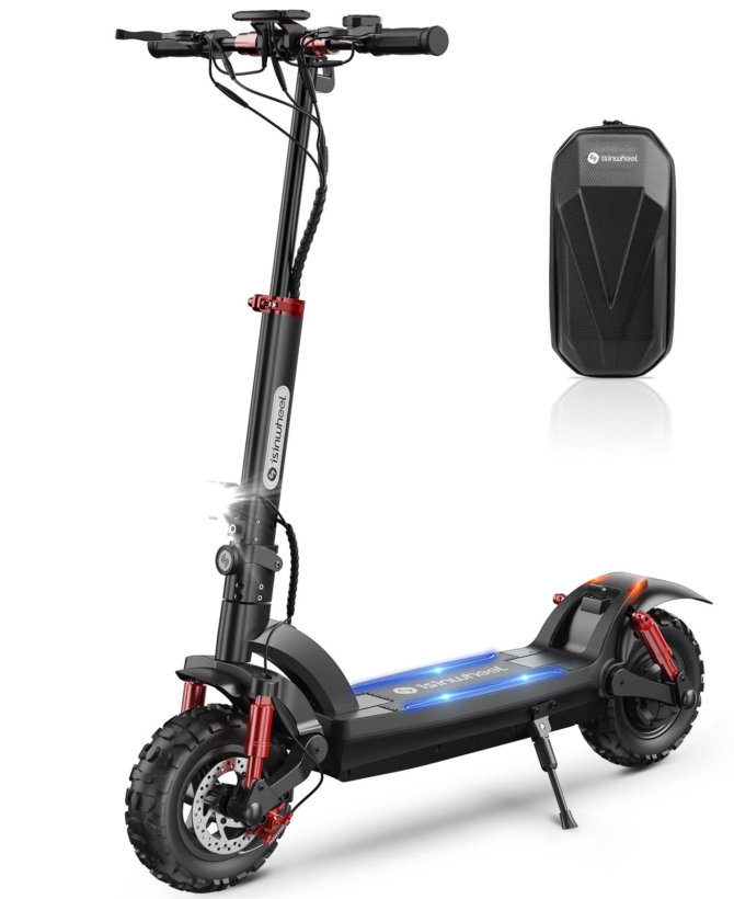 isinwheel GT2 Off Road Electric Scooter 28 Mile Range 28 MPH 800W New