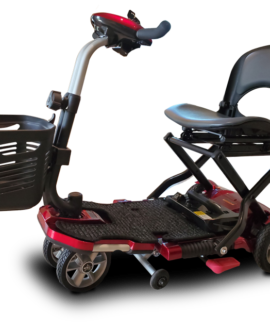 EV Rider Transport Plus Folding Scooter Burgundy Open Box