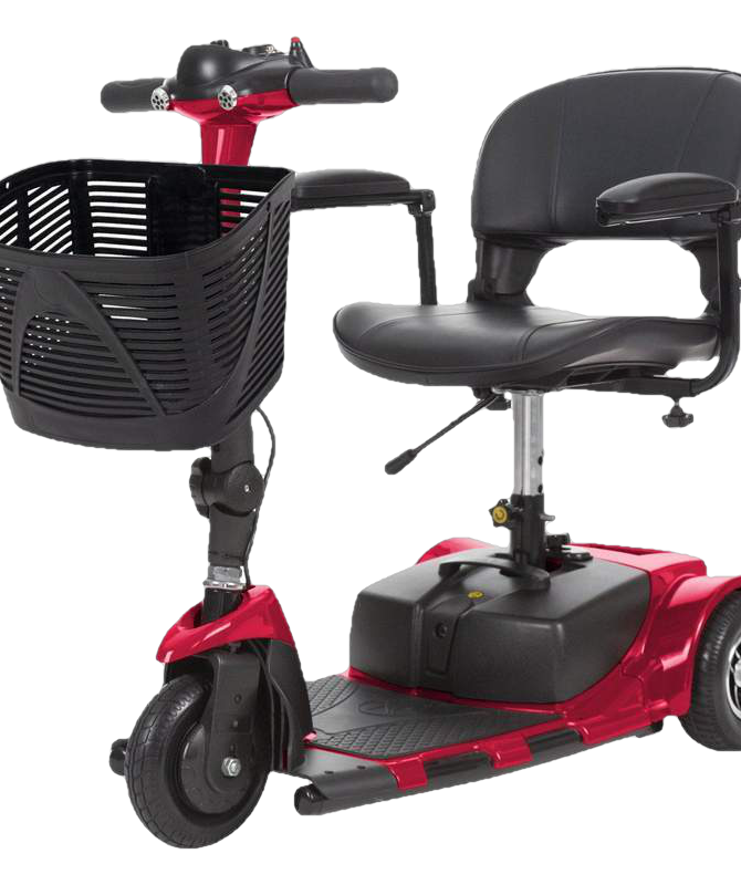 Vive Health MOB1025 3-Wheel Mobility Scooter Red New