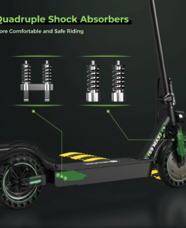 isinwheel S9 Max Electric Scooter 22 Mile Range 21 MPH 500W with App Control New Canada Only