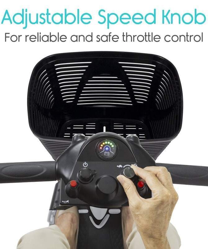 Vive Health MOB1025 3-Wheel Mobility Scooter Red New