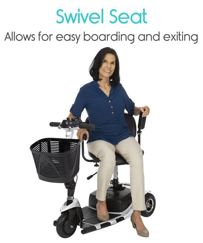 Vive Health MOB1025 3-Wheel Mobility Scooter Red New