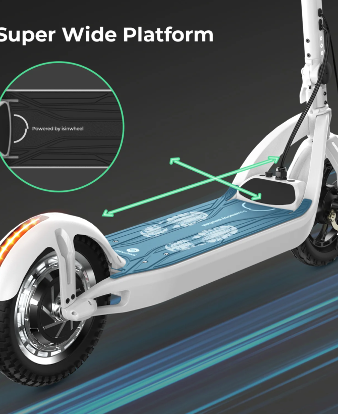 isinwheel X3 Pro Commuter Electric Scooter 37 Mile Range 28 MPH 1200W New