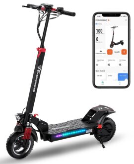 EVERCROSS H7  Electric Scooter 45MPH, Range 60km,800W Motor,10'' Solid Off-road Tires