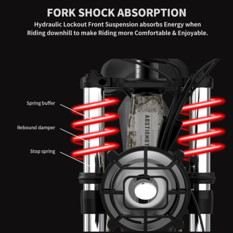 Aostirmotor HERO 1000W 52V Off-Road Fat Tire Electric Bike