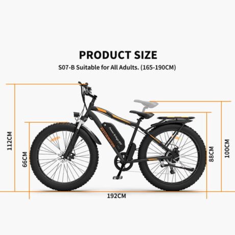 Aostirmotor S07-B 48V/13Ah 750W Fat Tire Electric Mountain Bike