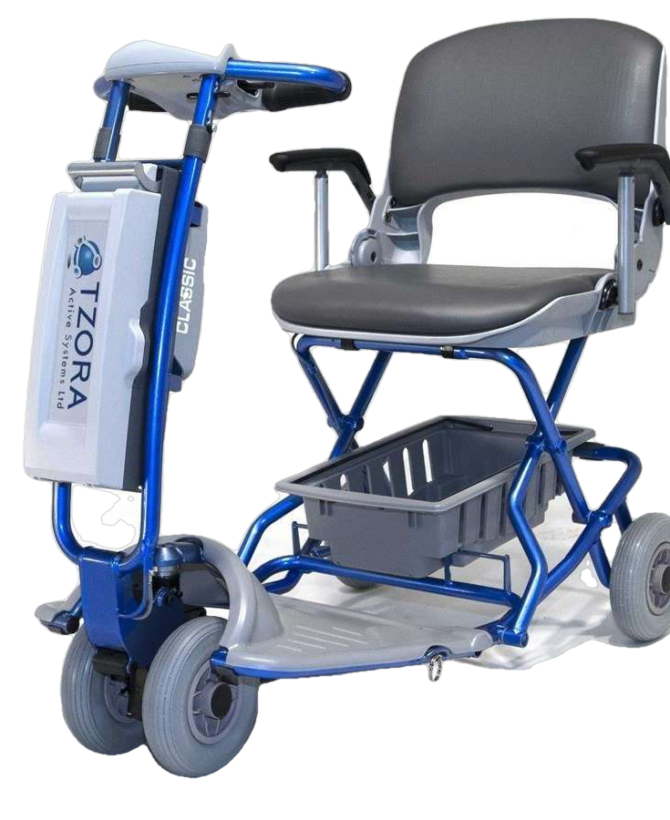 Tzora Lexis Light Classic Portable Lightweight Folding Mobility Scooter Blue New