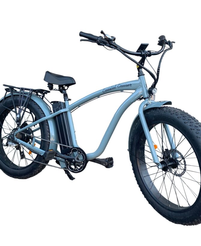 Coastal Cruiser 48V / 750w Fat Tire Cruiser Step Over Electric Bike