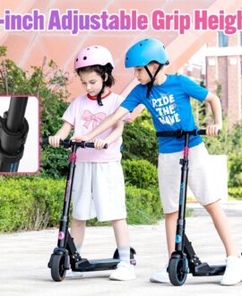 EVERCROSS EV06C Electric Scooter for Kids Ages 6-12, Up to 9.3 MPH & 5 Miles