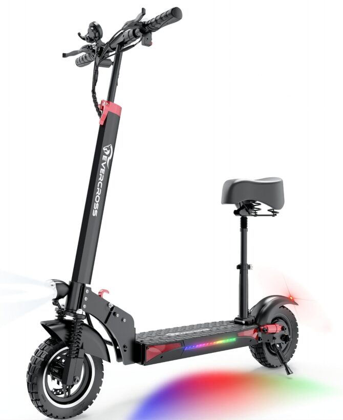 EVERCROSS H5 ELECTRIC SCOOTER, 10" SOLID TIRES & 800W MOTOR, Cost-effective Model