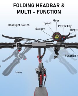 EVERCROSS H5 ELECTRIC SCOOTER, 10" SOLID TIRES & 800W MOTOR, Cost-effective Model