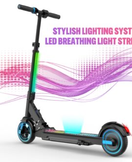 EVERCROSS EV06C Electric Scooter for Kids Ages 6-12, Up to 9.3 MPH & 5 Miles