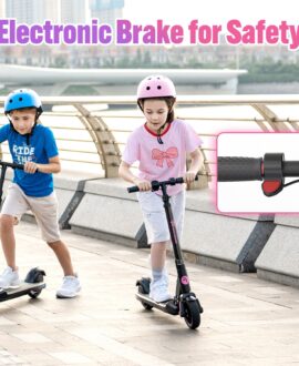 EVERCROSS EV06C Electric Scooter for Kids Ages 6-12, Up to 9.3 MPH & 5 Miles