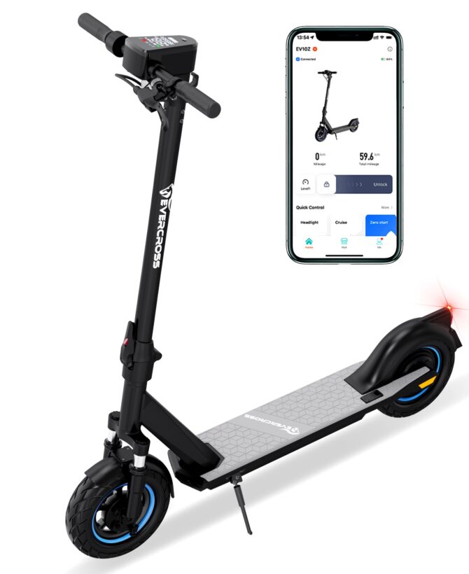 EVERCROSS EV10Z Electric Scooter, 10" Solid Tires & 500W Motor