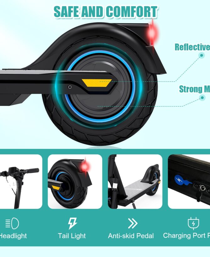 EVERCROSS EV10Z Electric Scooter, 10" Solid Tires & 500W Motor