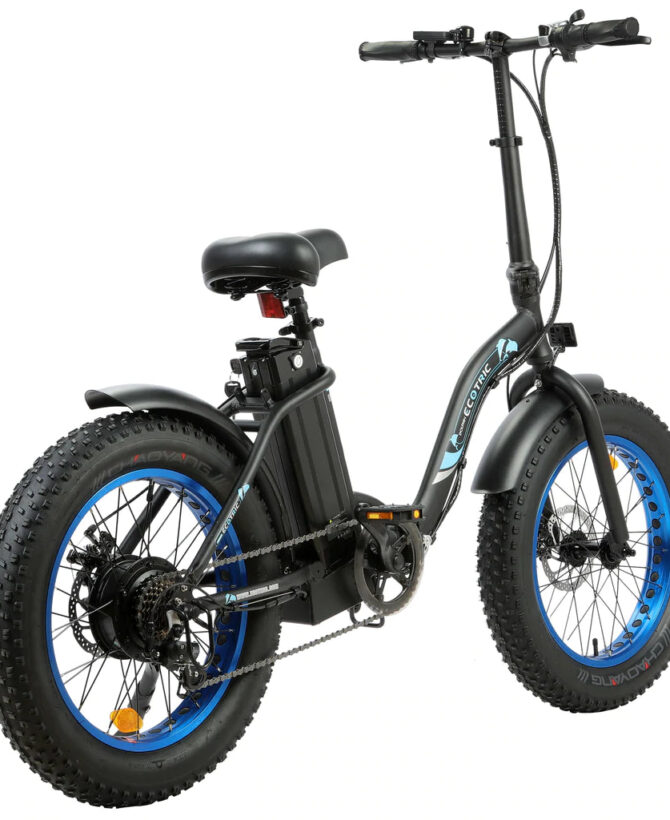 Ecotric Dolphin 36V/12.5Ah 500W UL Certified Folding Fat Tire Electric Bike