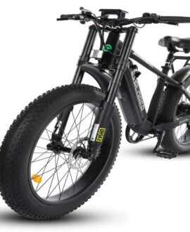 Ecotric Explorer 26 inches 48V Fat Tire Electric Bike with Rear Rack