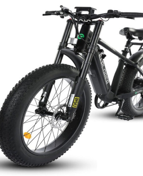 Ecotric Explorer 26 inches 48V Fat Tire Electric Bike with Rear Rack