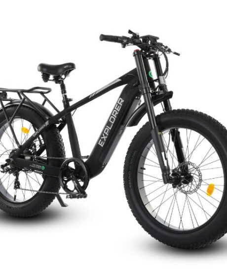 Ecotric Explorer 26 inches 48V Fat Tire Electric Bike with Rear Rack