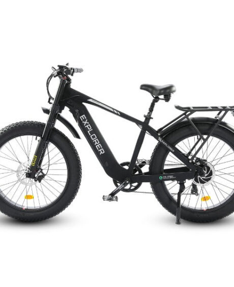 Ecotric Explorer 26 inches 48V Fat Tire Electric Bike with Rear Rack