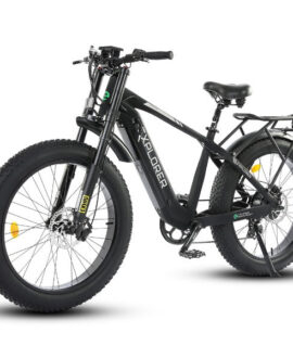 Ecotric Explorer 26 inches 48V Fat Tire Electric Bike with Rear Rack