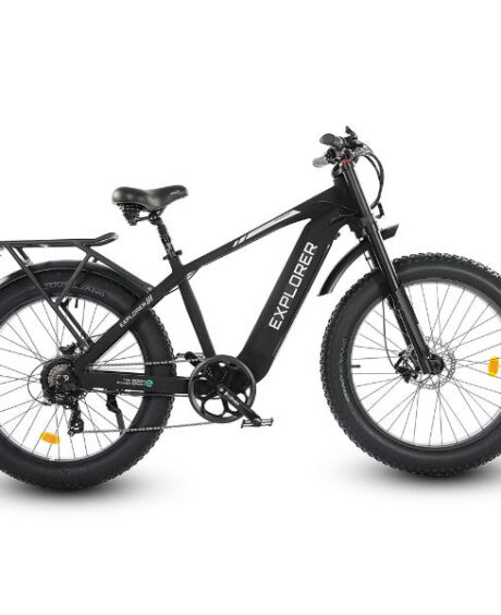 Ecotric Explorer 26 inches 48V Fat Tire Electric Bike with Rear Rack