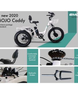 Emojo Caddy Pro 48V/15Ah 500W Fat Tire Electric Trike