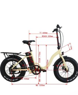 Eunorau E-Fat-Step 48V/12.5Ah 500W Folding Step-Thru Fat Tire Electric Bike