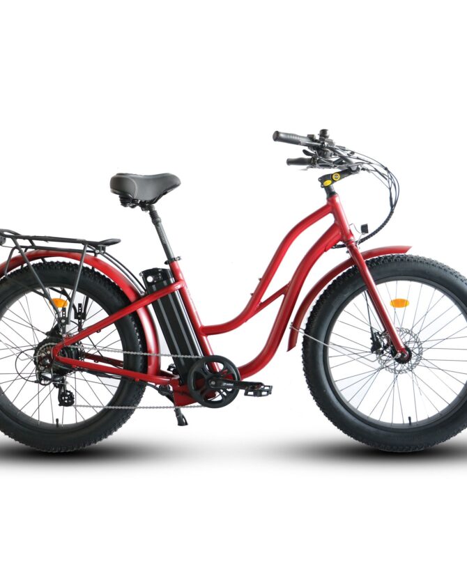 Coastal Cruiser 52V 750W Fat Tire Step Thru-Beach Cruiser Electric Bike