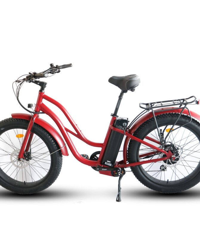 Coastal Cruiser 52V 750W Fat Tire Step Thru-Beach Cruiser Electric Bike