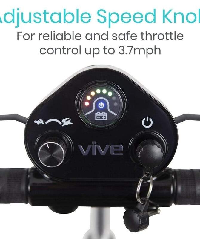 Vive Health MOB1030SLB Lithium Automatic Folding Mobility Scooter New